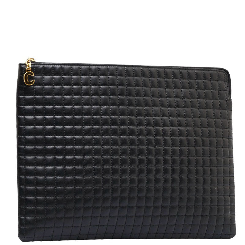 C Charm Quilted Leather Clutch Bag 10B813BFL