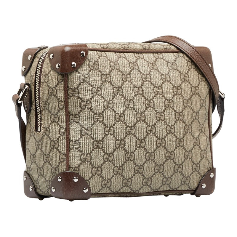 Gucci GG Supreme Trunk Crossbody Bag Canvas Crossbody Bag 626363 in Good condition
