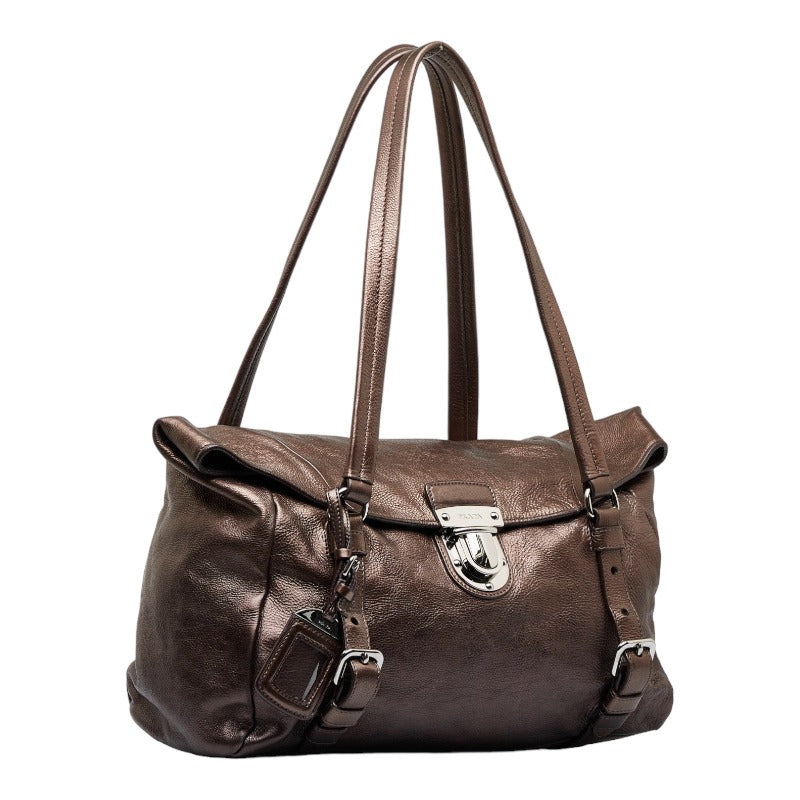 Vitello Lux Foldover Handbag BR3901