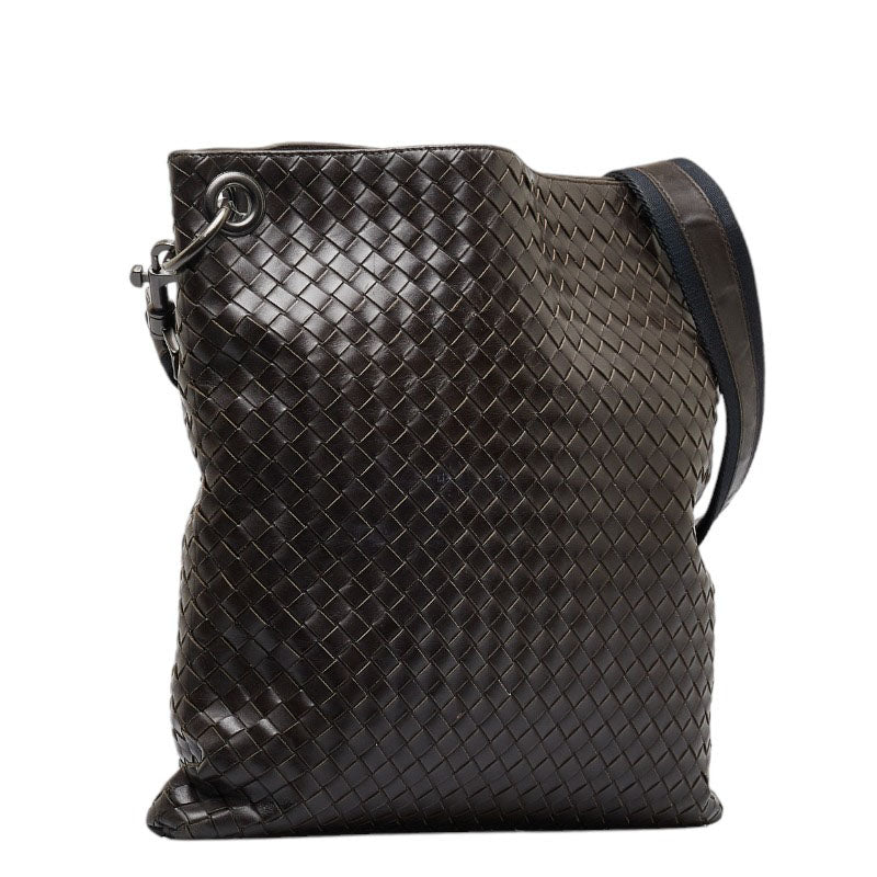 Intrecciato Leather Crossbody Bag 161623
