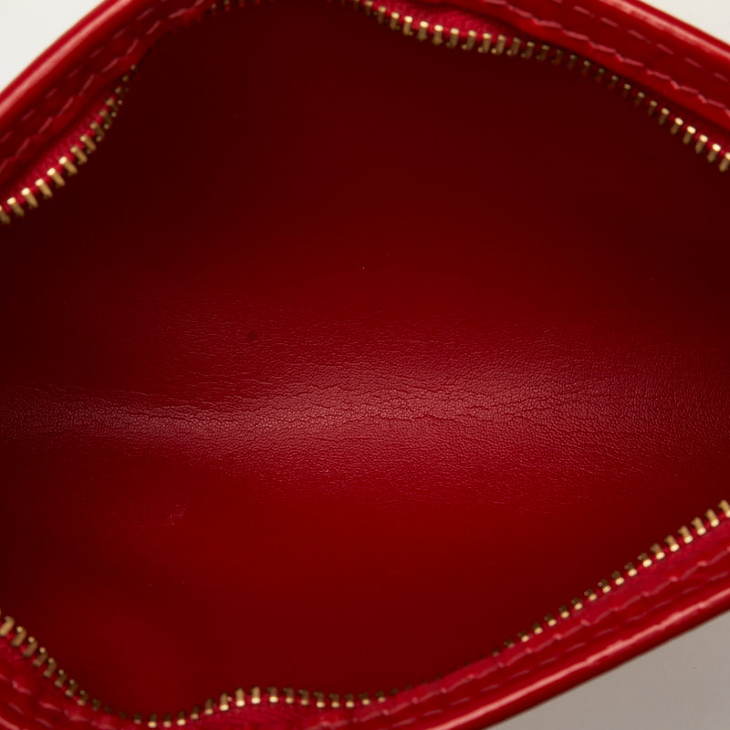 Louis Vuitton Red Patent Leather Bucket PM Tote