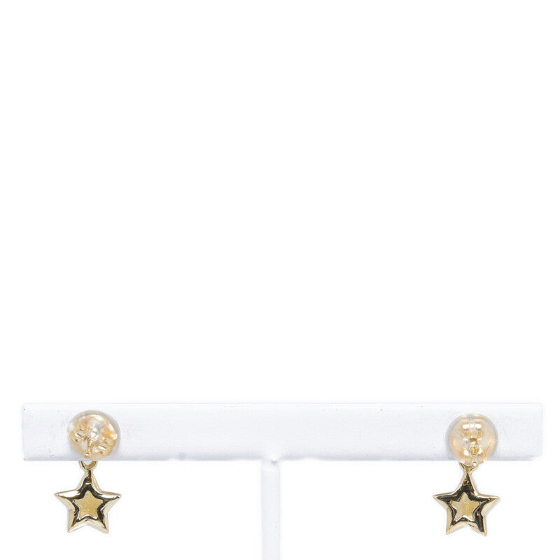 18k Gold Citrine Star Earrings