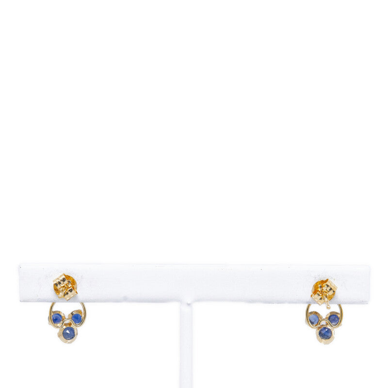 18k Gold Sapphire Earrings