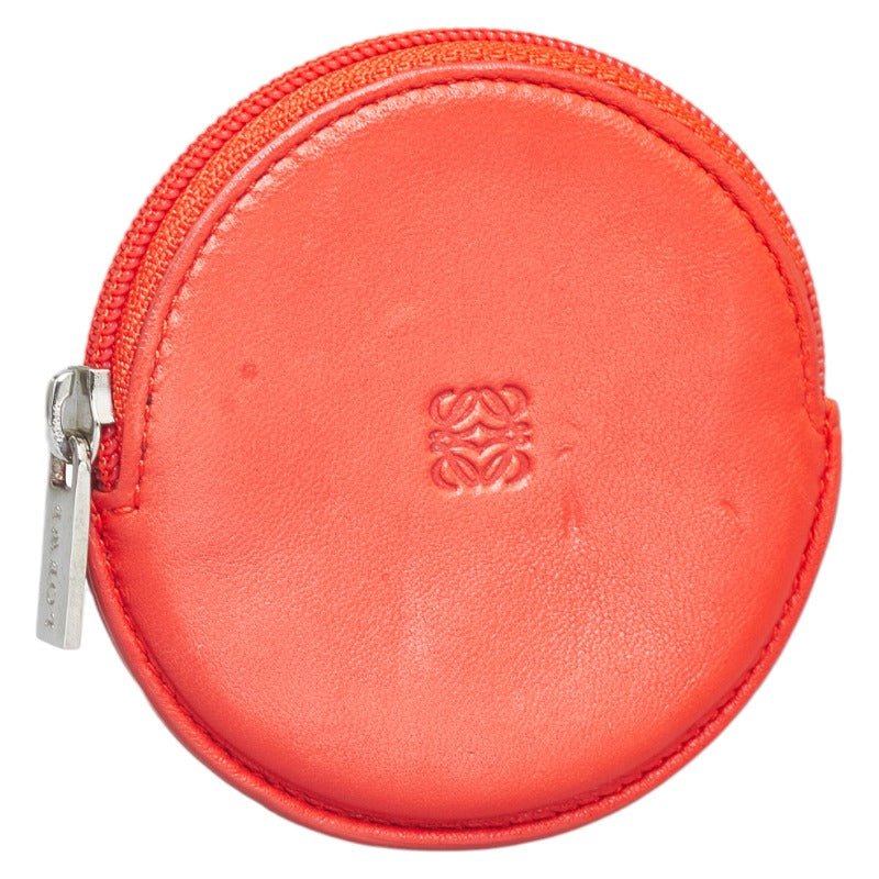 Round Leather Coin Purse