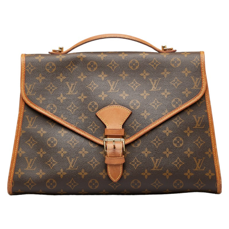 Louis Vuitton Monogram Beverly Handbag M51120 Brown PVC Leather in Good Condition