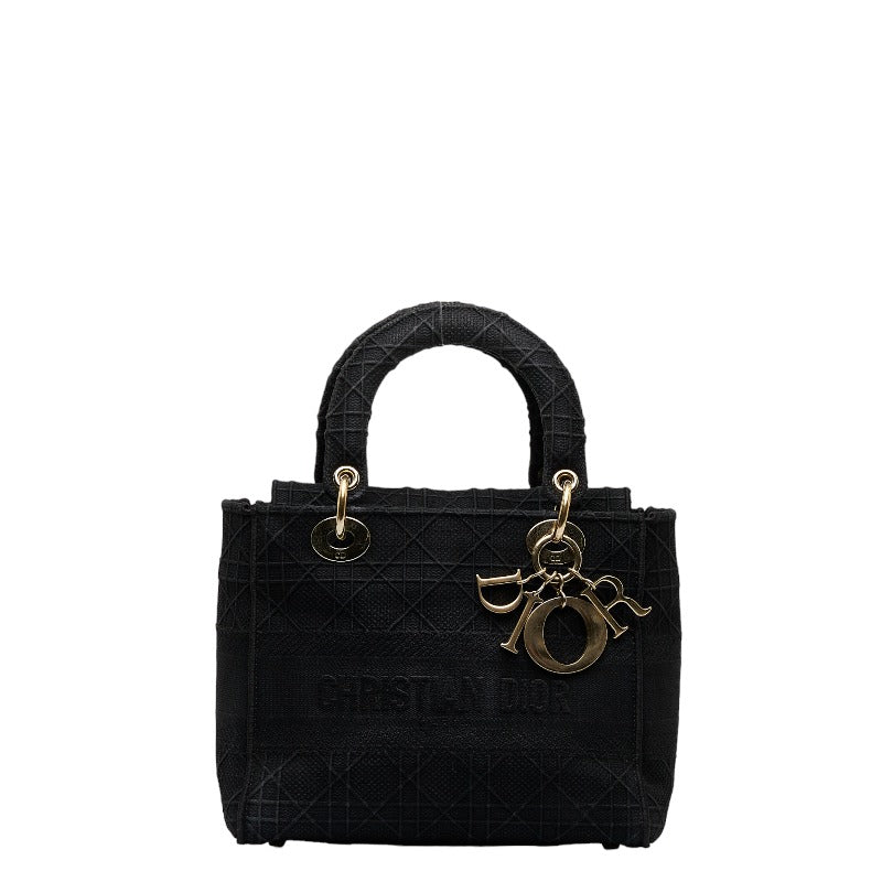 Dior Lady D-Lite Cannage Embroidery Handbag