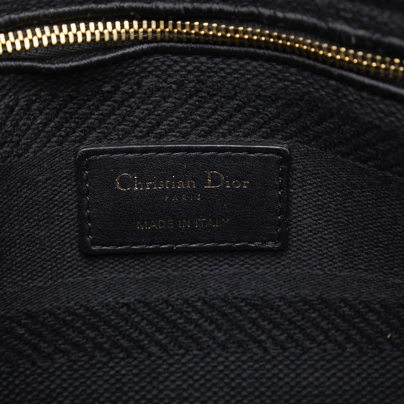 Dior Lady D-Lite Cannage Embroidery Handbag