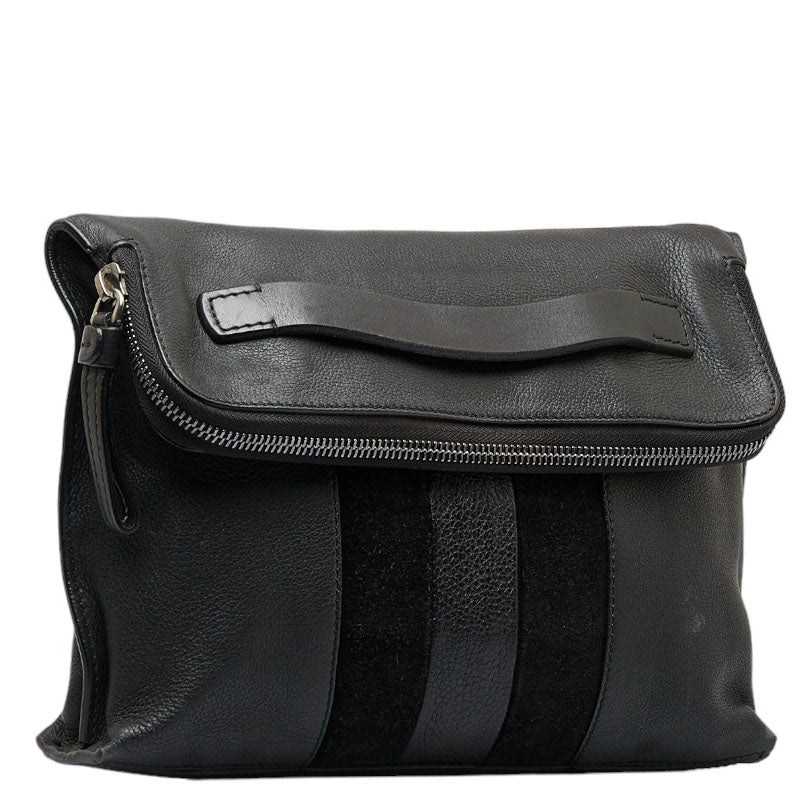 Leather Benjy Clutch Bag