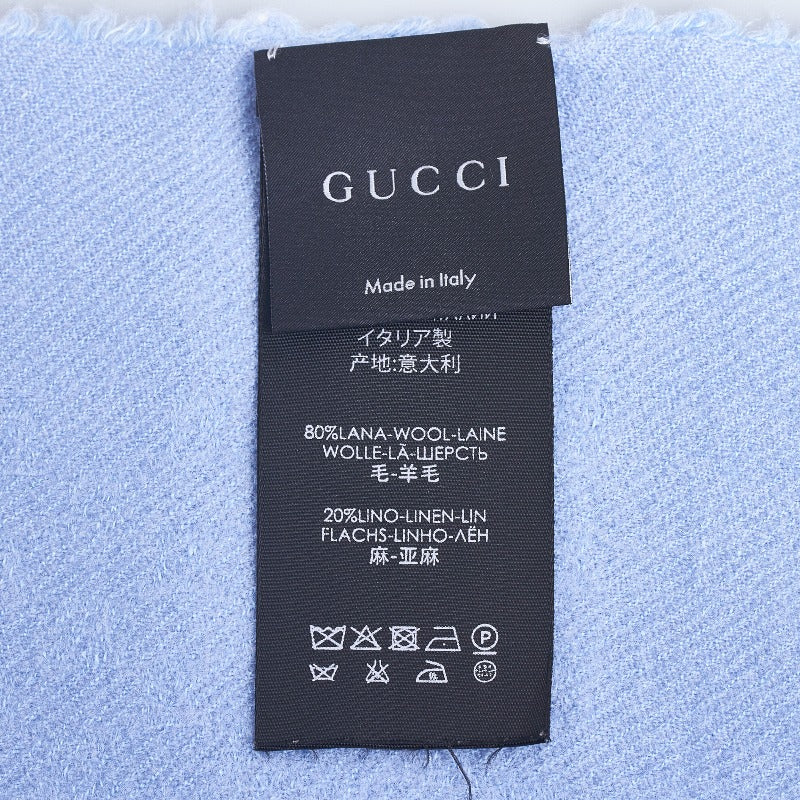 Gucci Wool GG Stole Scarf 371467 in Great Condition