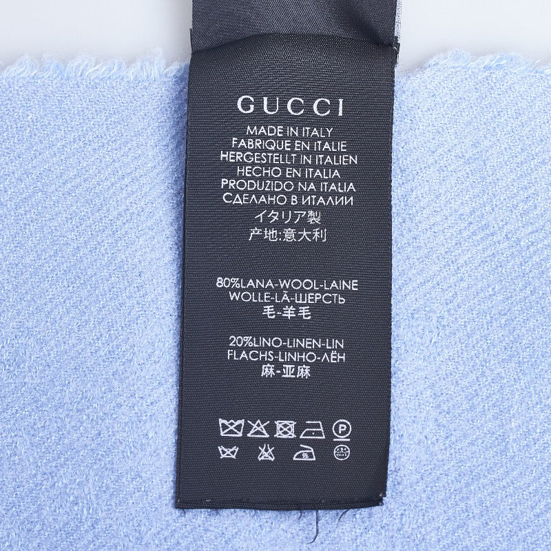 Gucci Wool GG Stole Scarf 371467 in Great Condition