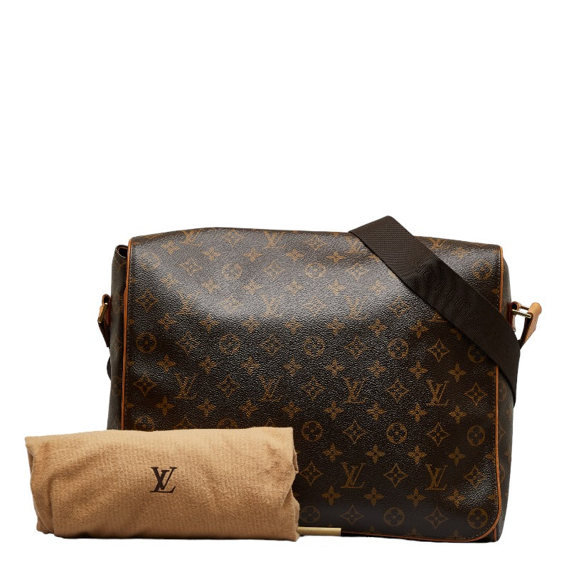 Louis Vuitton Abbesses M45257 Monogram Canvas Crossbody Messenger Bag Brown