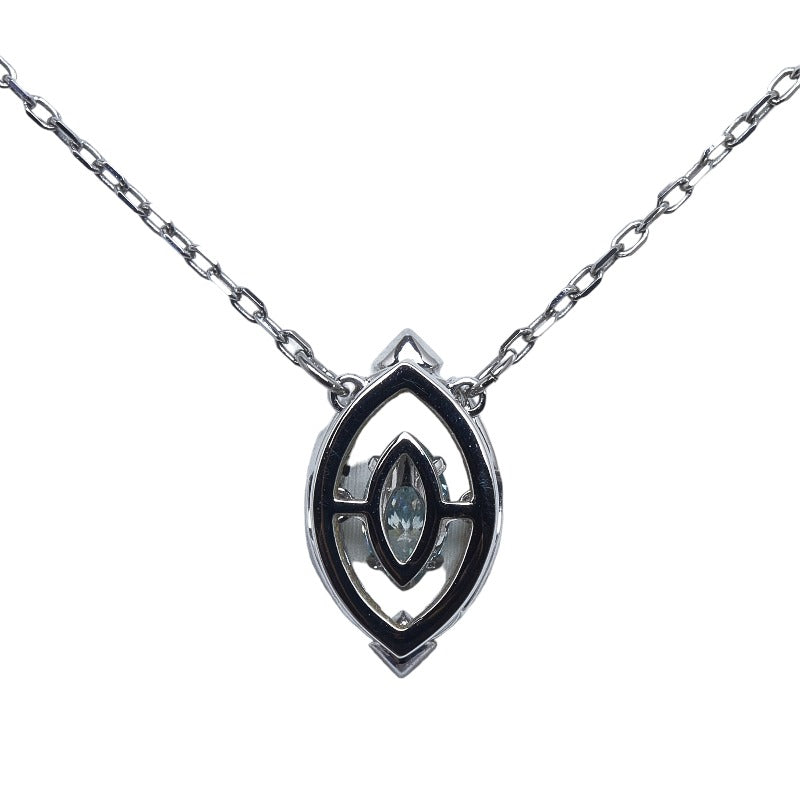 Silver Dancing Stone Pendant Necklace