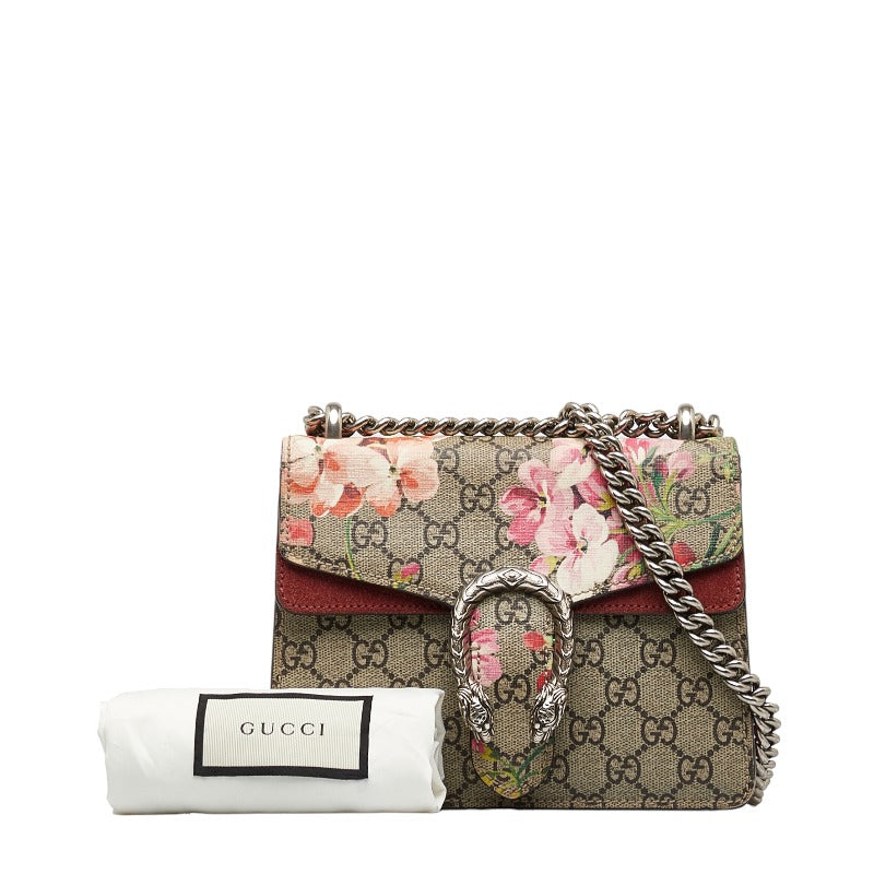 Gucci GG Supreme Blooms Dionysus Chain Shoulder Bag 421970