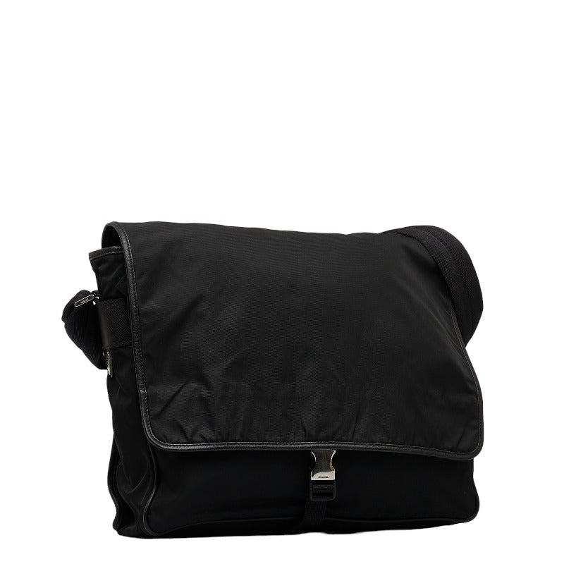 Prada Tessuto Messenger Bag Canvas Crossbody Bag in Good condition