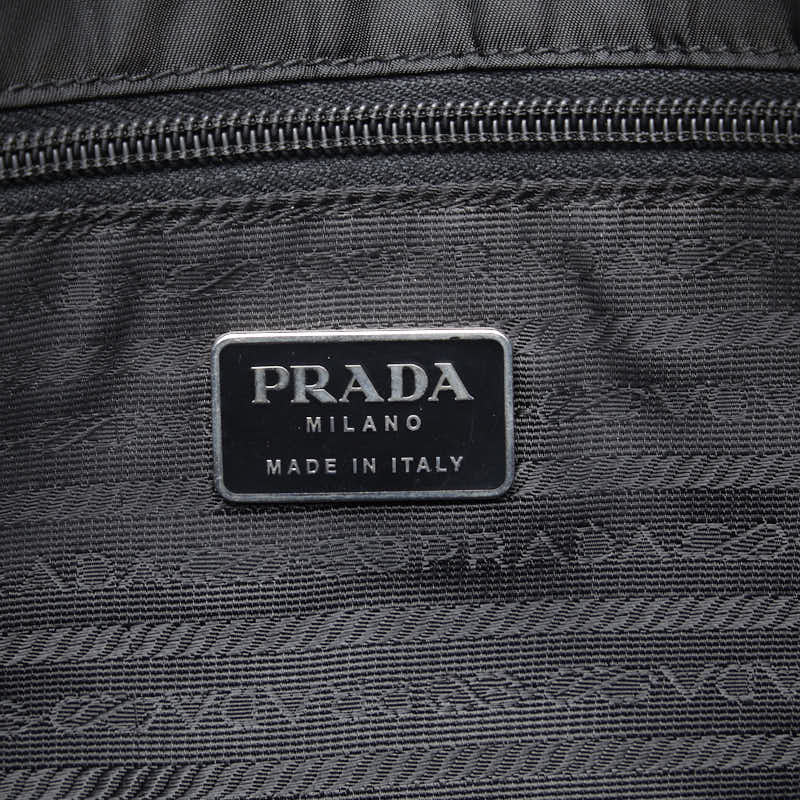 Prada Nylon Shoulder Messenger Bag Black in Very Good Condition