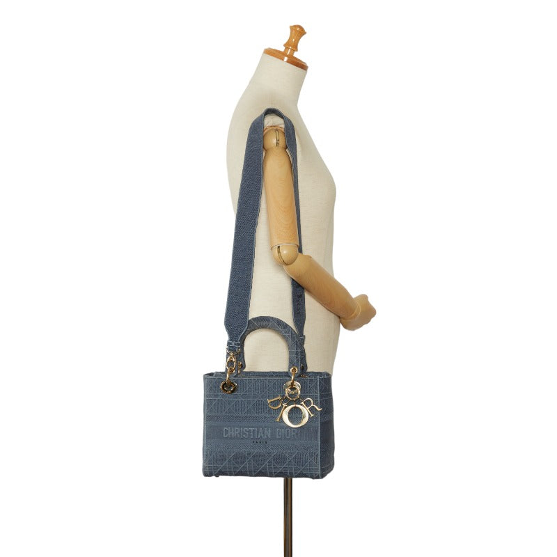 Dior Lady D Lite Canvas Handbag