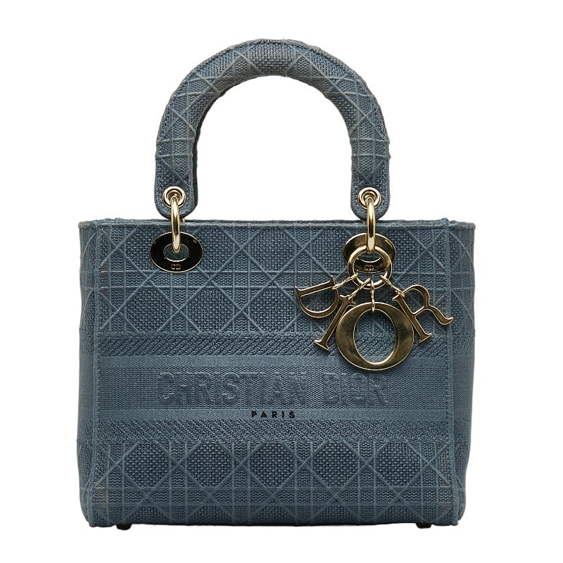 Dior Lady D Lite Canvas Handbag