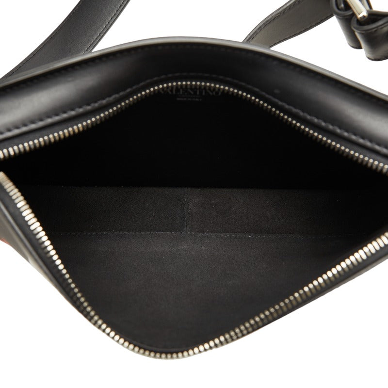 Valentino Emilio Villalba Collaboration Fire Flame Lip Pattern Leather Waist Bag