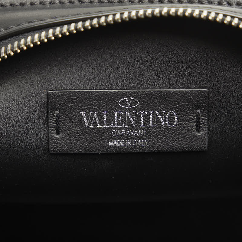 Valentino Emilio Villalba Collaboration Fire Flame Lip Pattern Leather Waist Bag in Very Good Condition