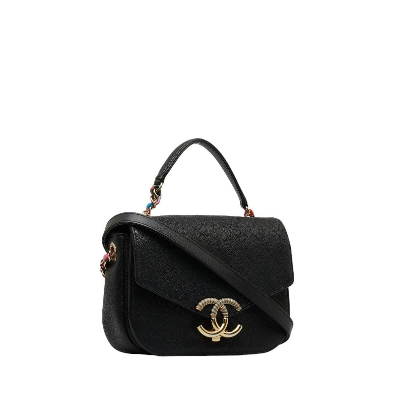 Quilted Caviar Coco Cuba Flap Bag