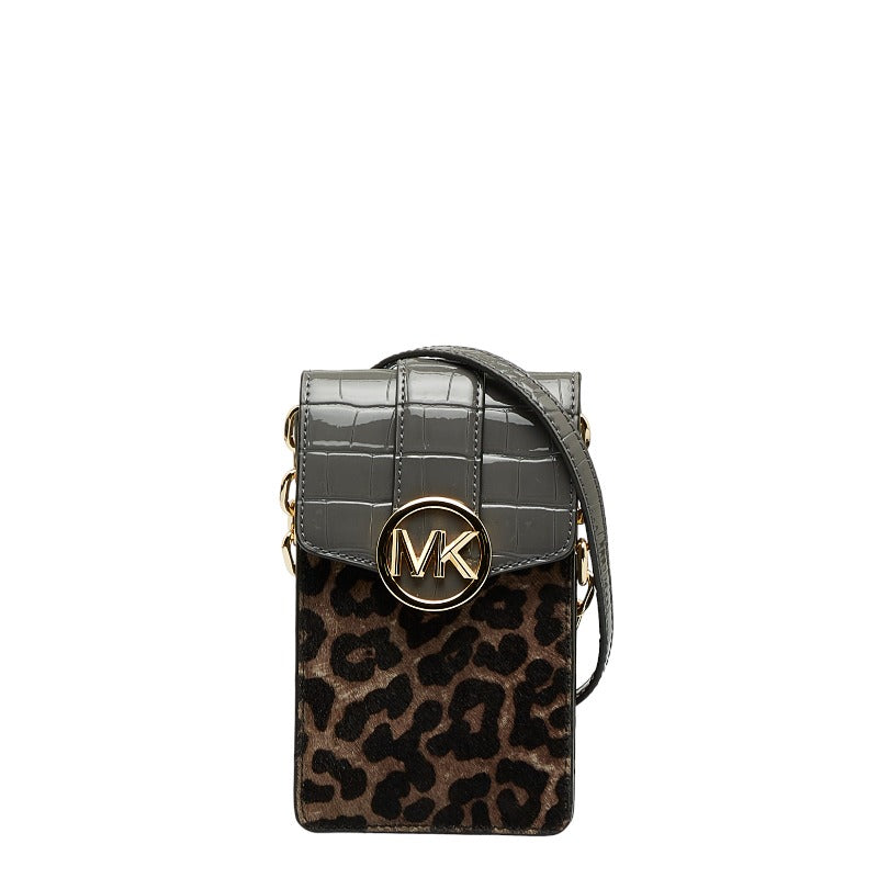 Michael Kors Leopard Mini Crossbody Leather Bag in Great Condition