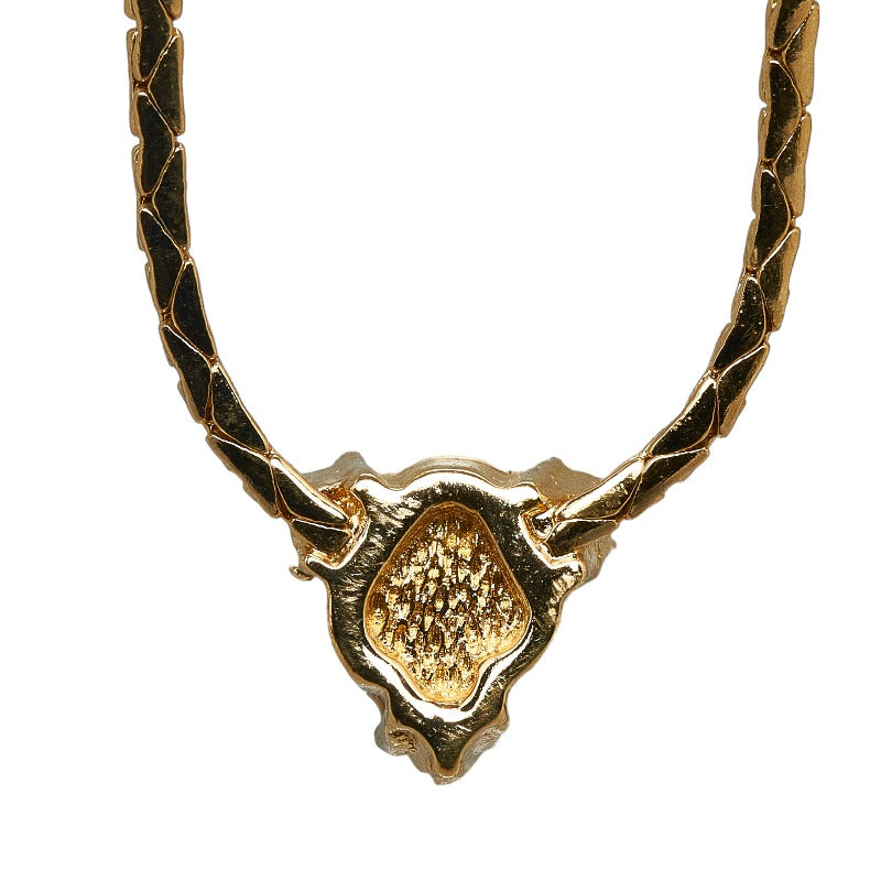 Rhinestone Faux Pearl Pendant Necklace