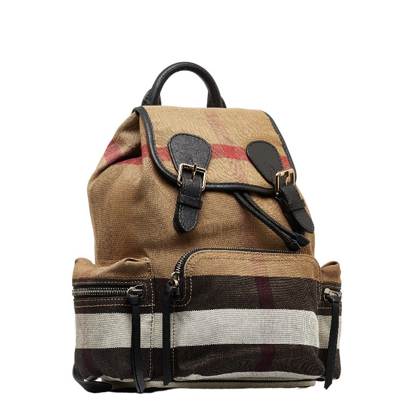 House Check Canvas Backpack