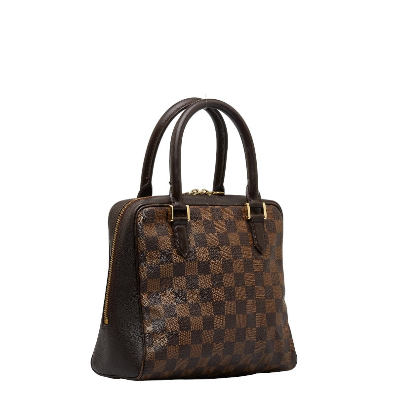 Louis Vuitton Damier Ebene Brera Canvas Handbag N51150 in Fair condition
