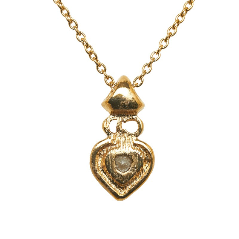 Rhinestone Heart Pendant Necklace
