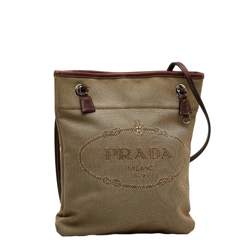 Prada Canapa Logo Crossbody Bag Canvas Crossbody Bag BT0551 in Good condition