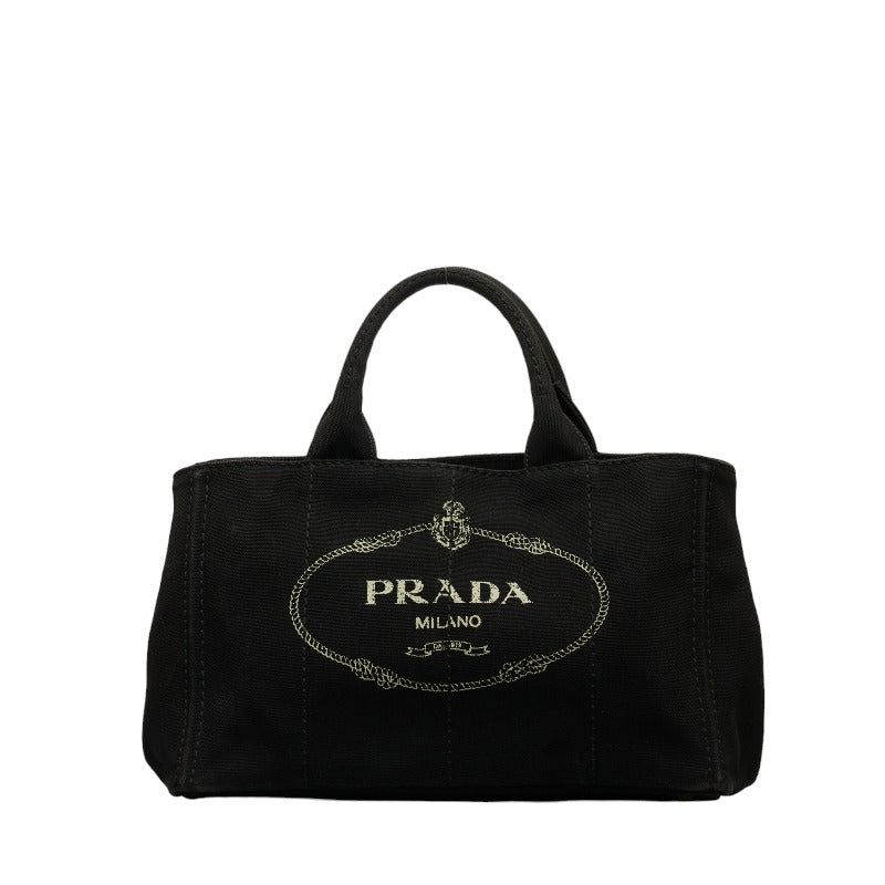 Prada Canapa Logo Tote Bag Canvas Tote Bag in Good condition