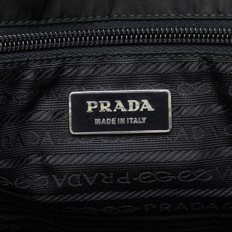 Prada Nylon Leather Viaggio Messenger Bag V165 in Very Good Condition