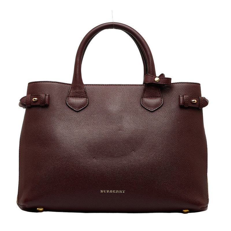 Leather Banner Tote