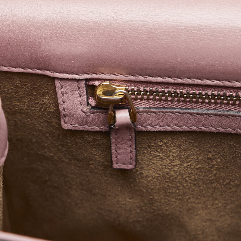 Gucci Padlock Chain Shoulder Bag Pink Leather