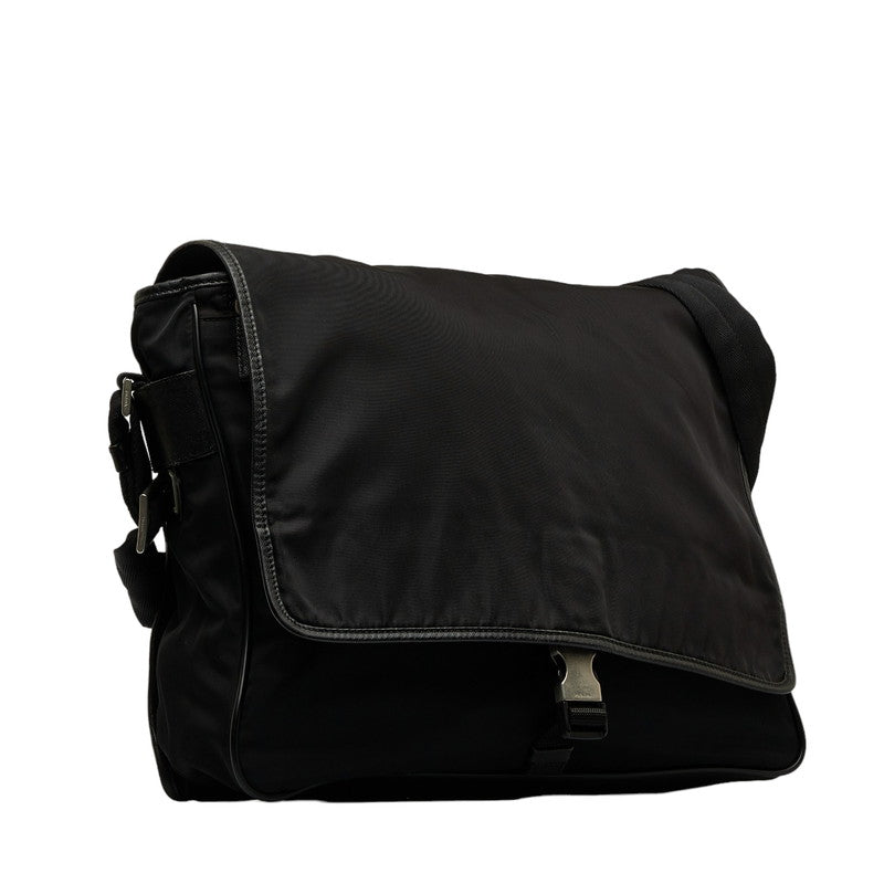 Prada Tessuto Messenger Bag Canvas Crossbody Bag in Good condition