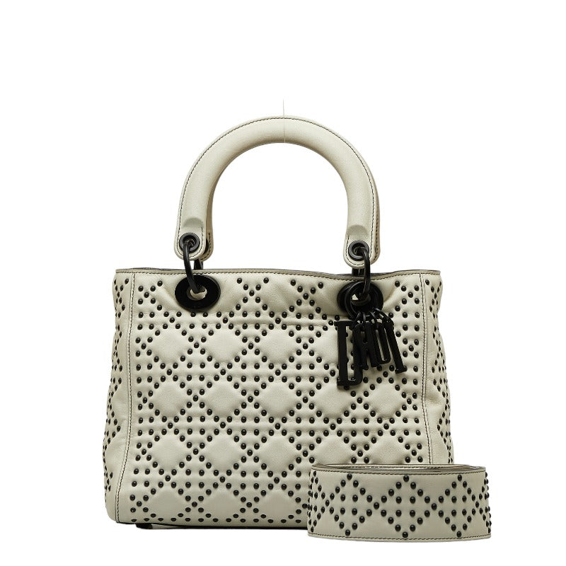 Dior Lady Dior Cannage Studs Leather Handbag