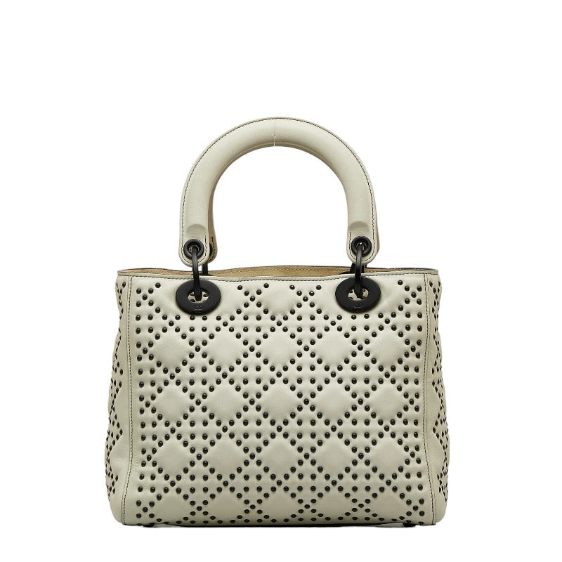 Dior Lady Dior Cannage Studs Leather Handbag