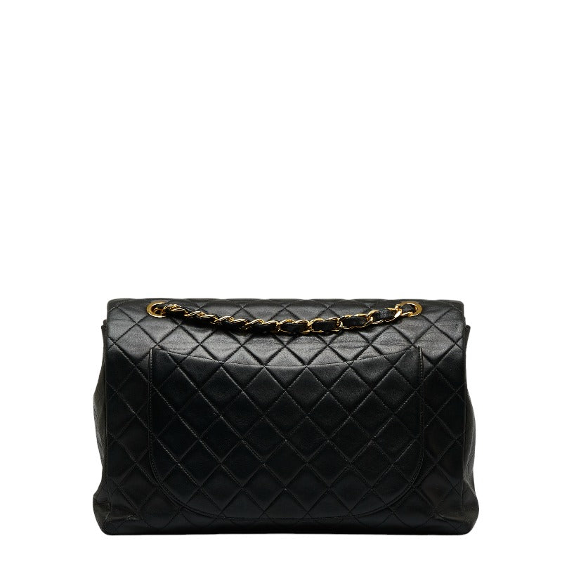 Chanel Leather Chain Shoulder Bag Black