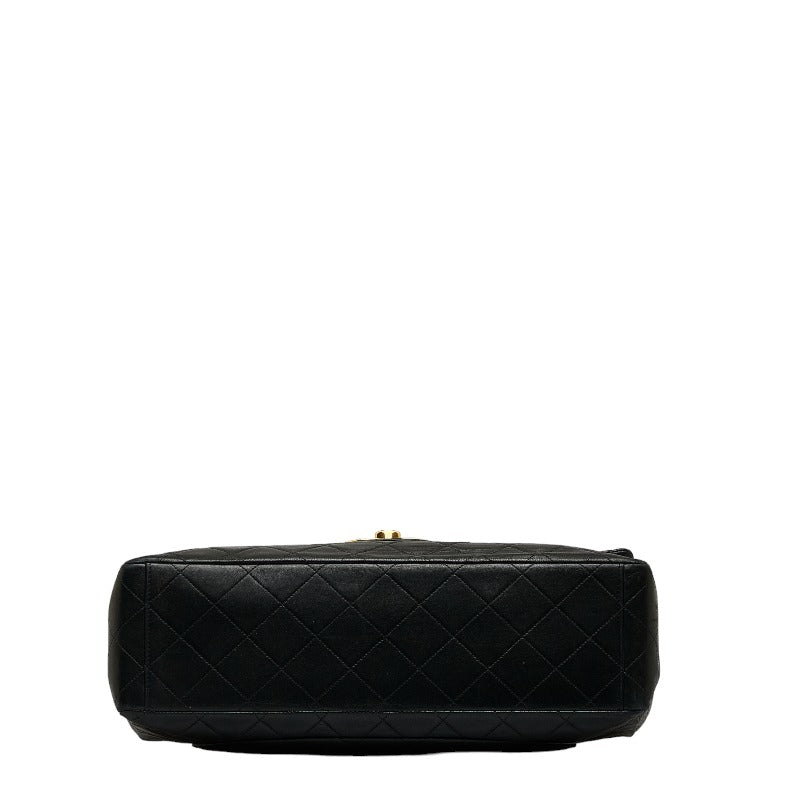 Chanel Leather Chain Shoulder Bag Black