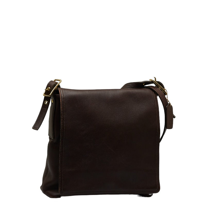 Leather Monterey Flap Crossbody Bag 9829