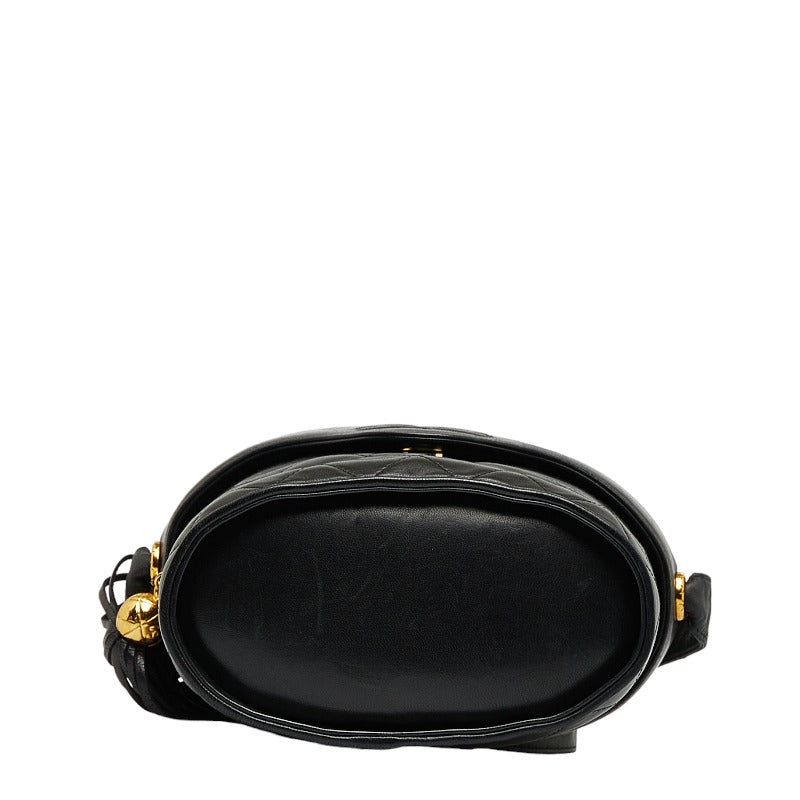 Chanel Leather Coco Mark Tassel Shoulder Bag