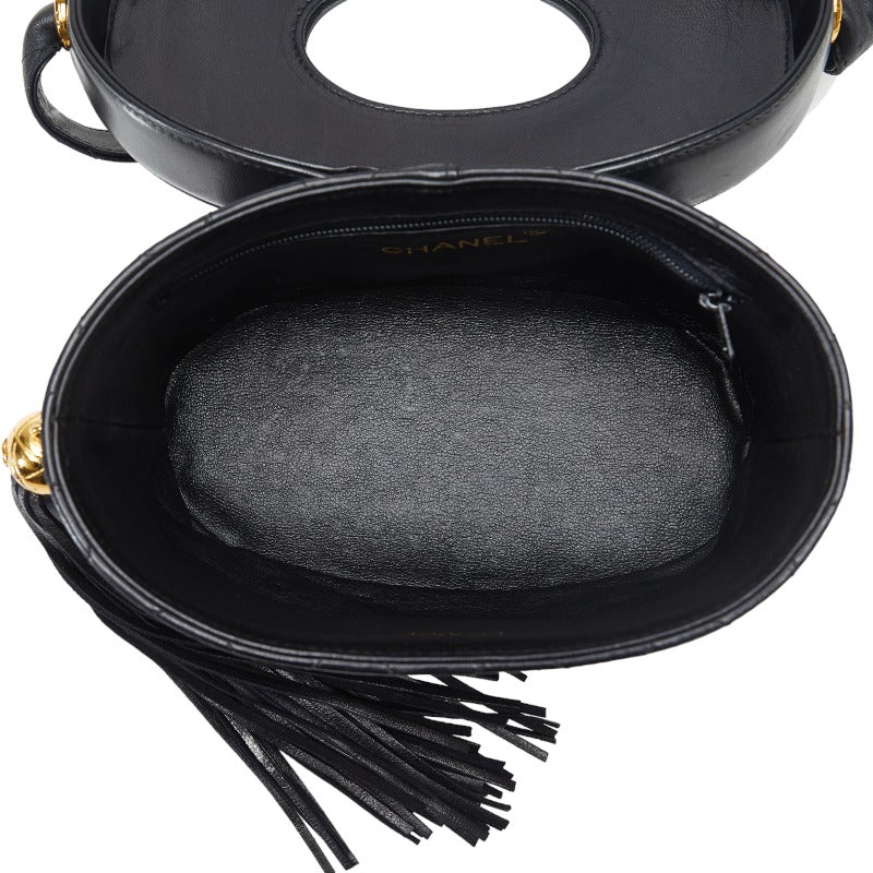 Chanel Leather Coco Mark Tassel Shoulder Bag