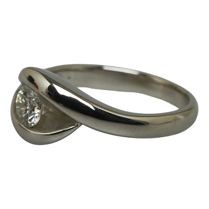 [LuxUness]  Ladies' Pt900 Platinum Ring with 0.33ct Diamond, Size 9 (Pre-Owned) Metal Ring in