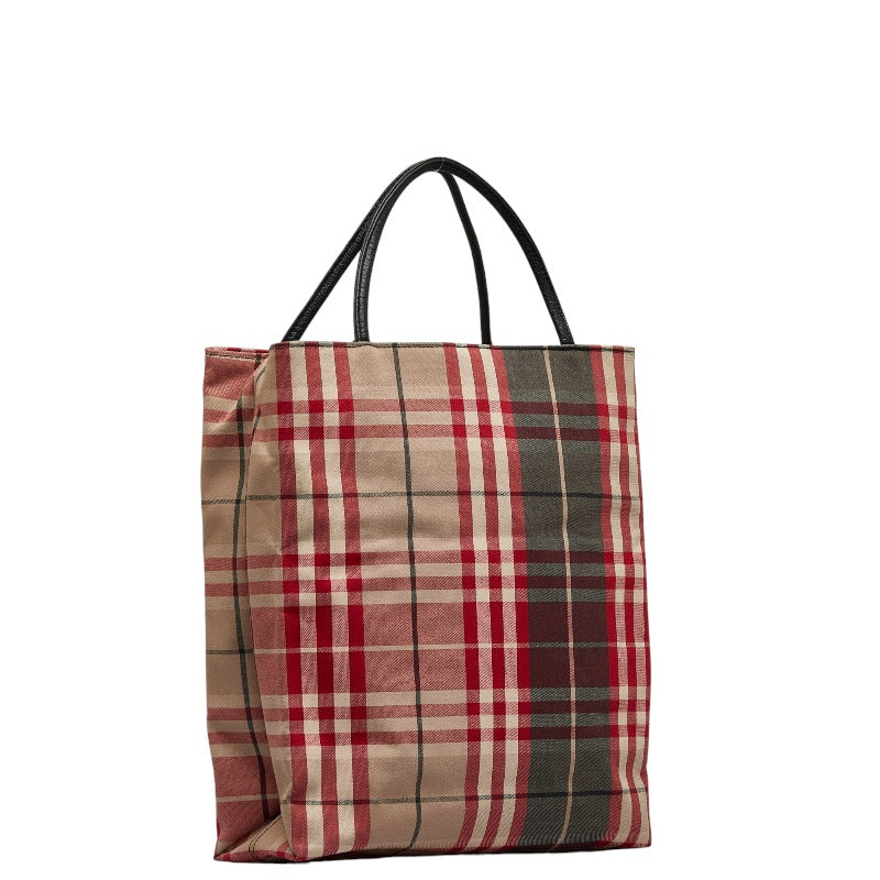 Burberry Check Canvas Tote Bag Canvas Tote Bag in Good condition