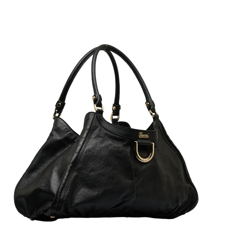 Leather Abbey D-Ring Shoulder Bag 189835