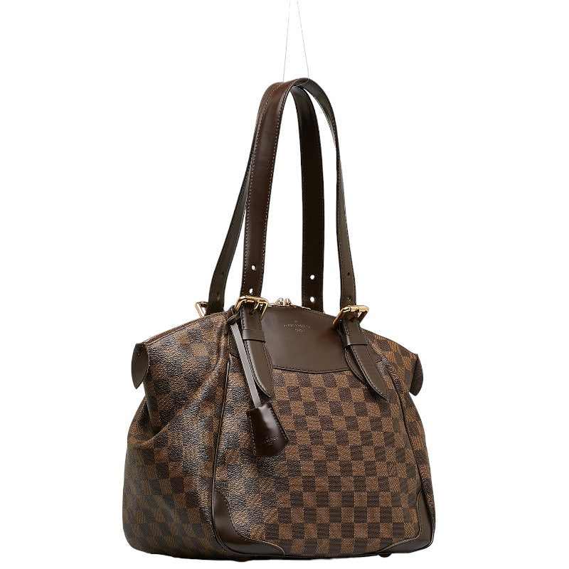 Louis Vuitton Damier Ebene Verona PM Canvas Shoulder Bag N41117 in Good condition