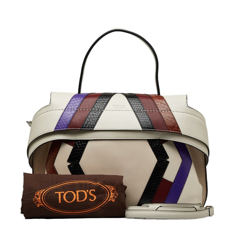 Tod's Leather Python 2WAY Handbag