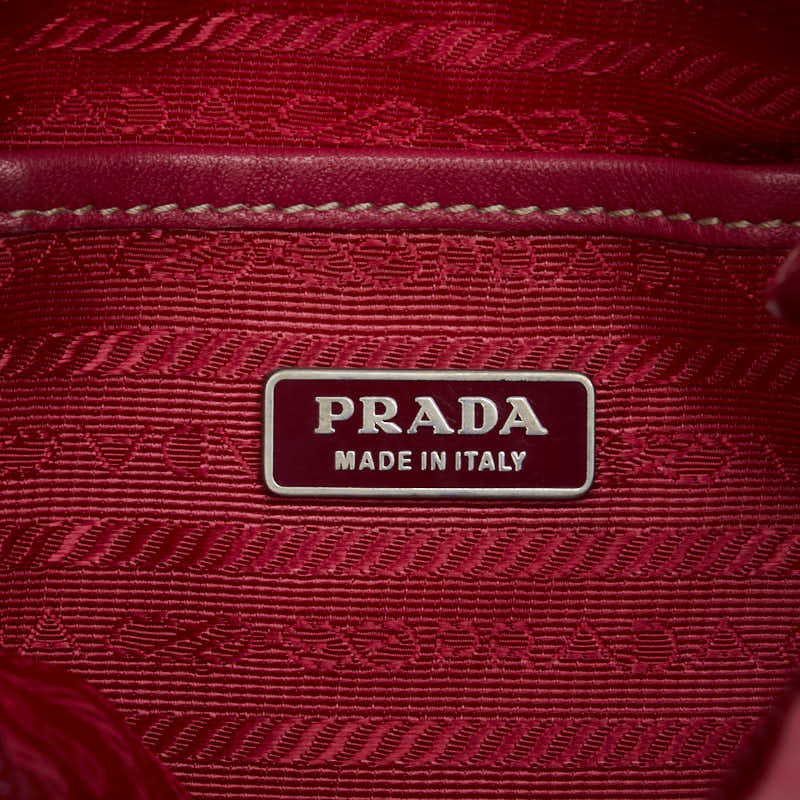 Prada Nylon Shoulder Bag Pink in Very Good Condition