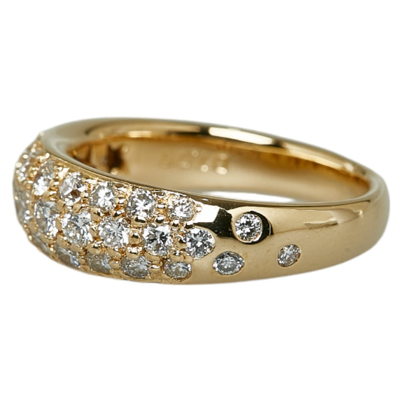 [LuxUness]  Star Jewelry K18 Gold 1.00ct Diamond Ring for Women, Size 9.5 [Preowned] Metal Ring in