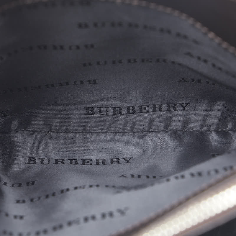 Burberry Nova Check Canvas Leather Handbag in Very Good Condition